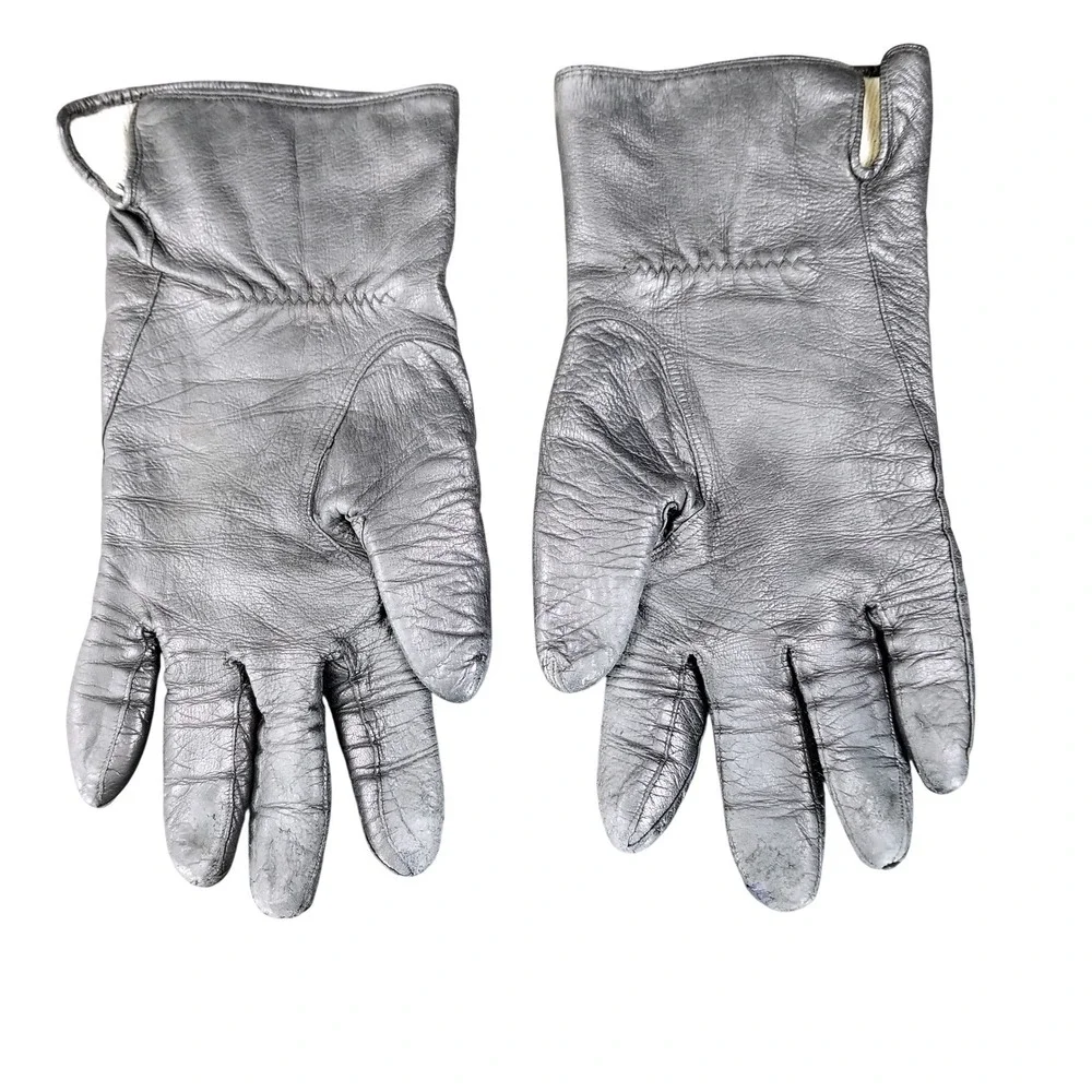 Gloves by Superb‎ Vintage Black Leather Gloves Made in Italy Size 6.5